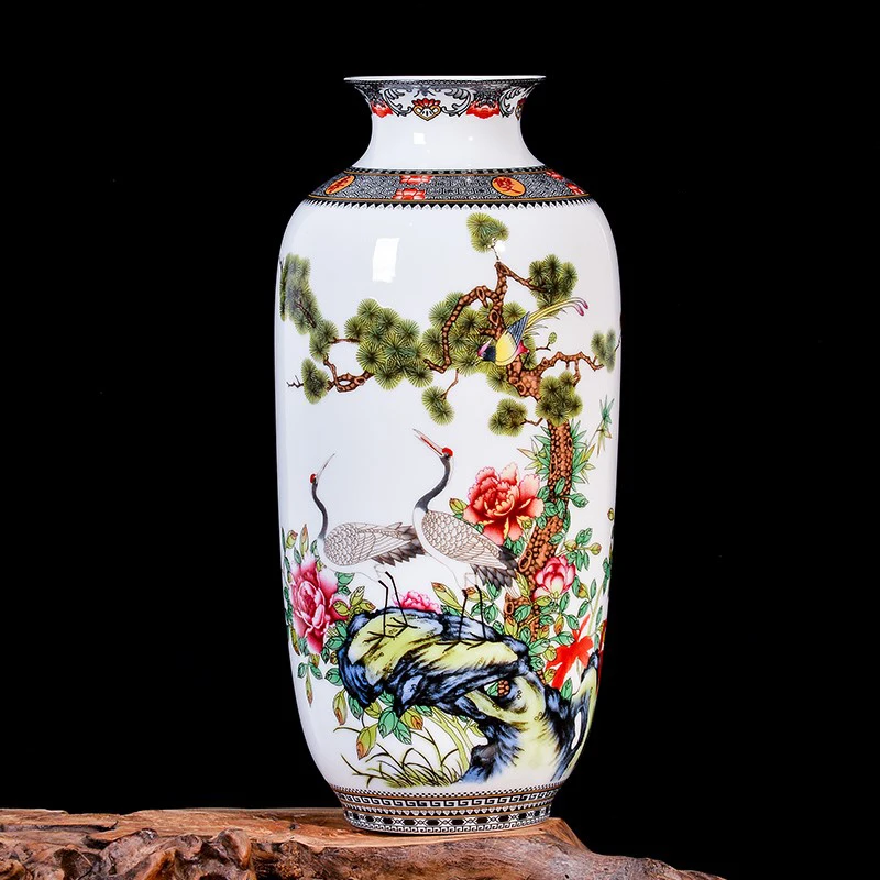 Jingdezhen Ceramic Vase Vintage Chinese Style Animal Vase Fine Smooth Surface .. 
