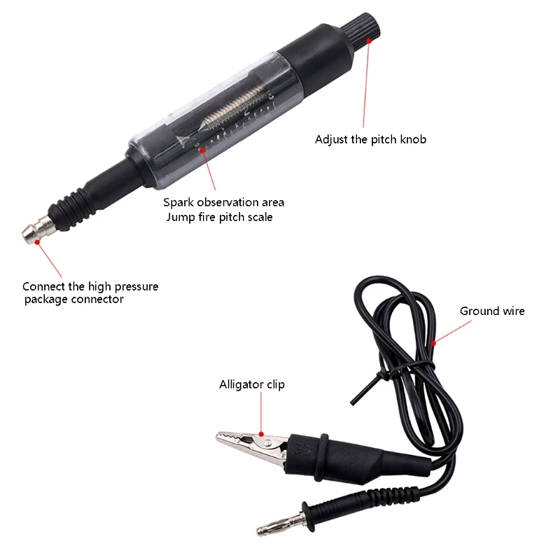 

Universal Portable Gauge Tools Ignition Test Wires Coil Ignition Plugs Detector DropShipping