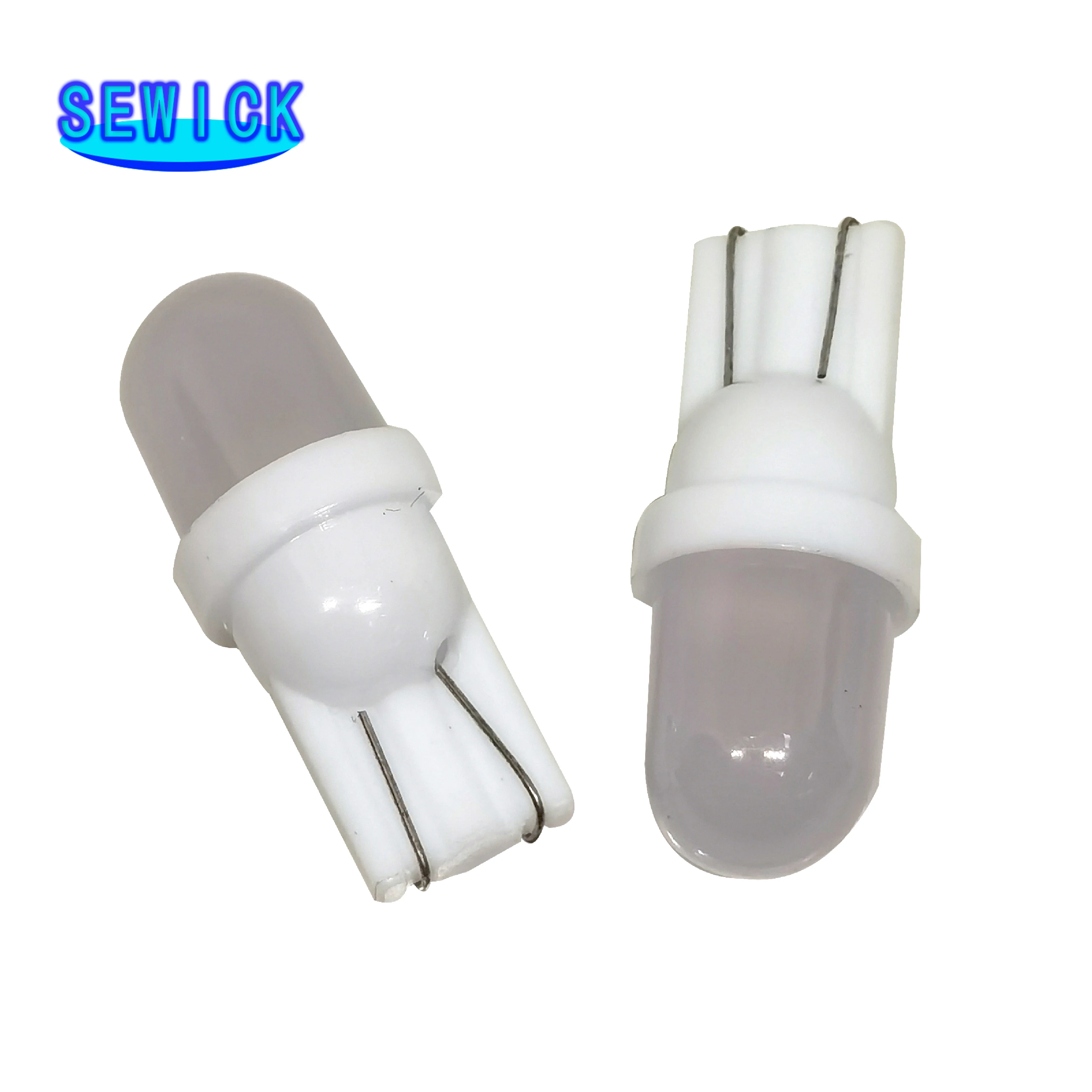 할인 100Pcs 비극성 AC DC 6V 6.3V 194 T10 서리로 덥은 Len 비 극성 핀볼 게임 기계 백색을 가진 555 LED F10 웨지 베이스