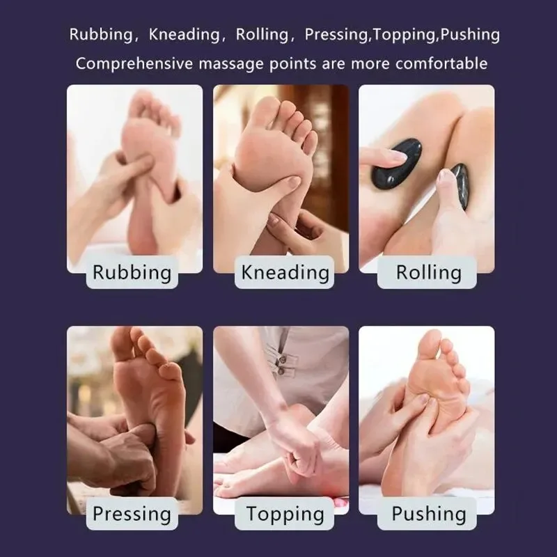 Electric Foot Massager Heating Therapy Massage Plantar Fascia Shiatsu Kneading Roller Muscle Relaxed Foot Massage Machine Relief