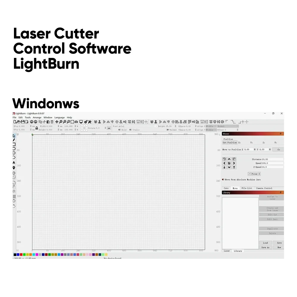 LightBurn Control Software For All Brands Of Laser Engraving Cutting Machine laser engraving machine ACMER Ortur Aufero Engraver Cutter Gcode License K