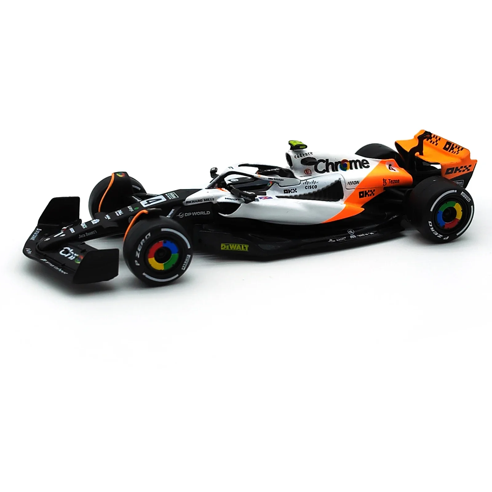 Bburago 1:43 NEW 2023 McLaren F1 Team MCL60 4# Lando Norris 81# Oscar Piastri Formula One Alloy Super Toy Die cast car model 3