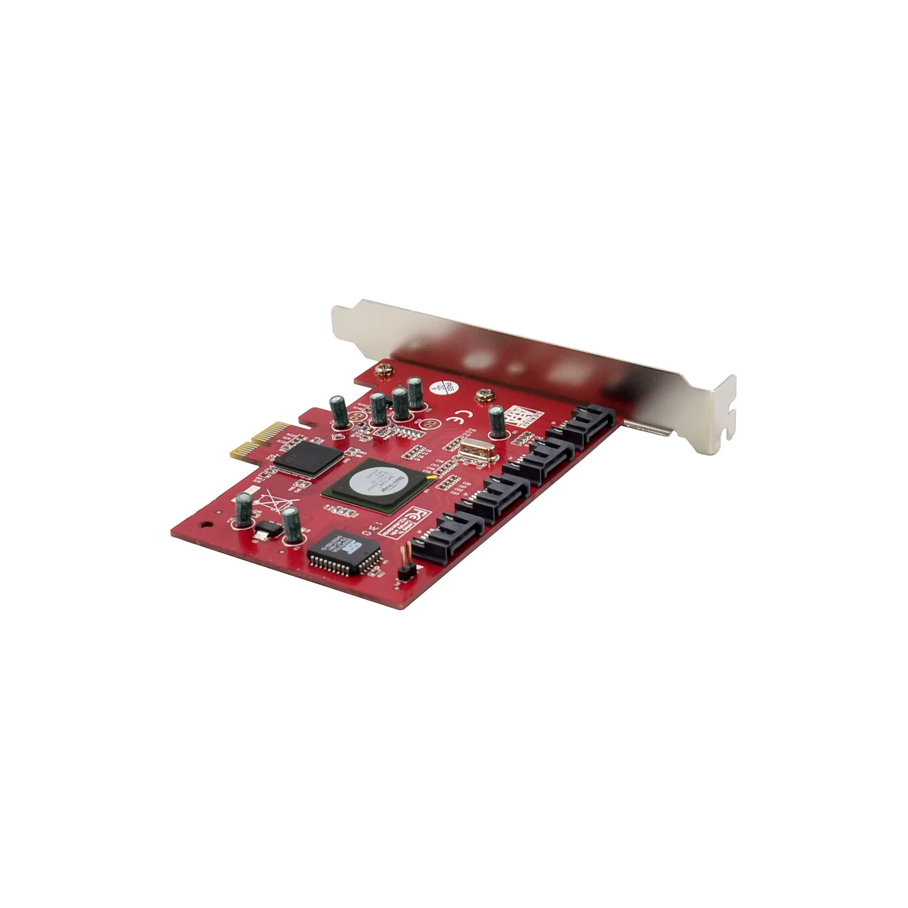 Pcie para Portas Sata2.0 Iii Pci-e x1 Conversor Sata Raid Adaptador de Cartão Sata 2.0 Imagem de Silício Sil 3124 Chip - Imagem 3
