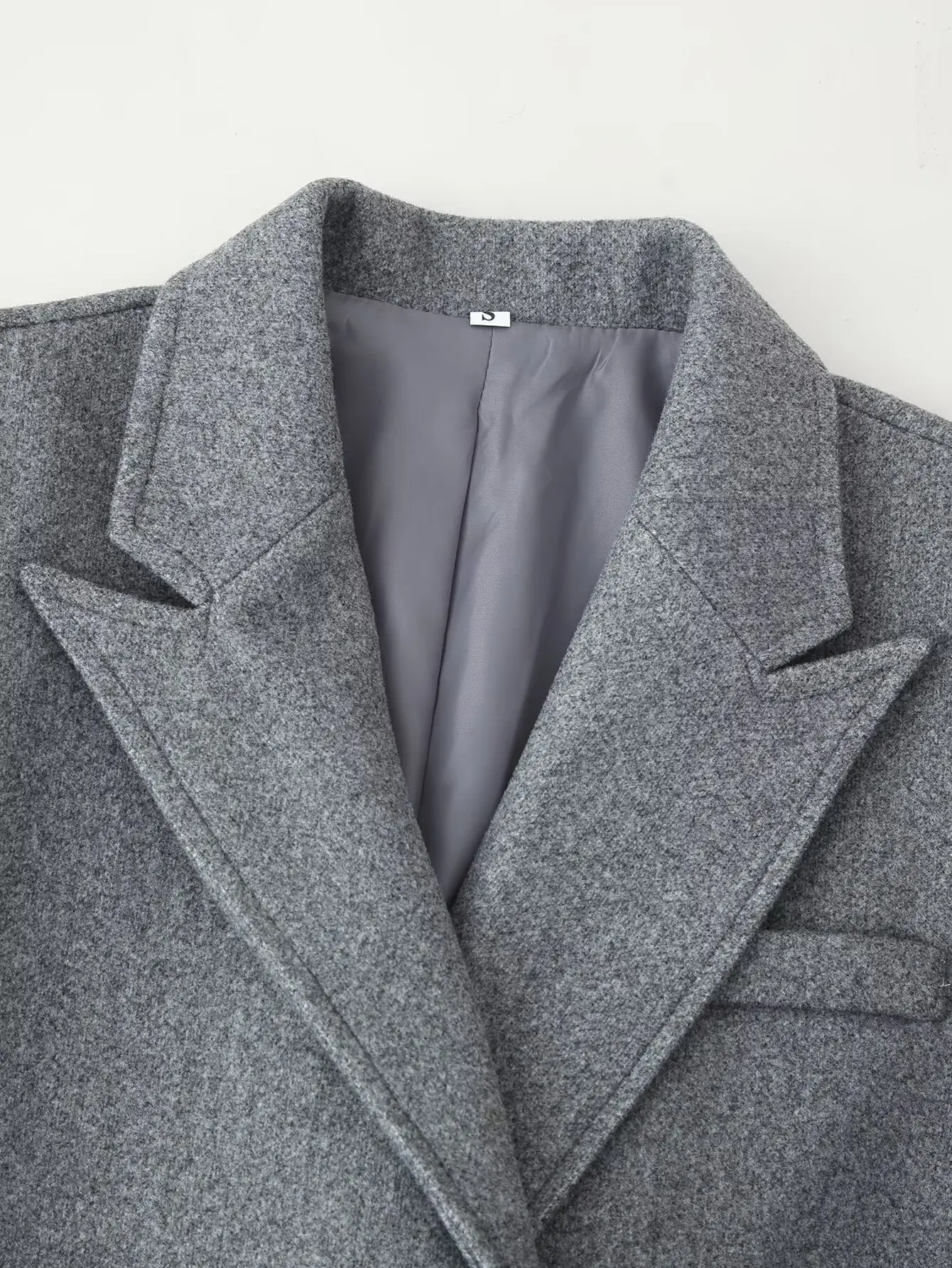 Women Autumn Winter Elegant Tassel Woolen Coat Female Solid Long Sleeve Lapel Button Long Jackets Lady Fashion Street Outwear