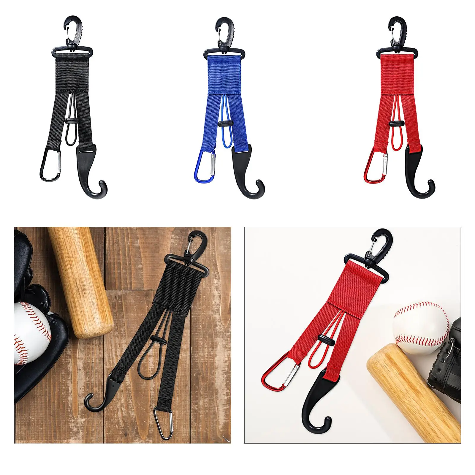 Dugout 기어 행어 박쥐, 모자, 장갑, 다목적 컴팩트, 모든 가방에 적합, 물병 거치대, Dugout 정리함