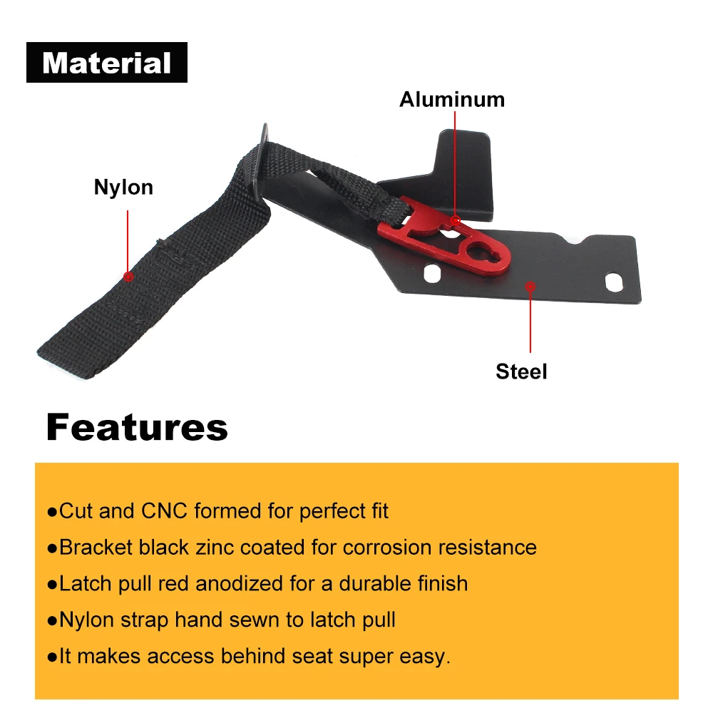 For Ford F150 F250 F350 Car Release Belt Buckle Adjustable Strap Safety Belt Buckle Rear Seat Quick Latch Durable