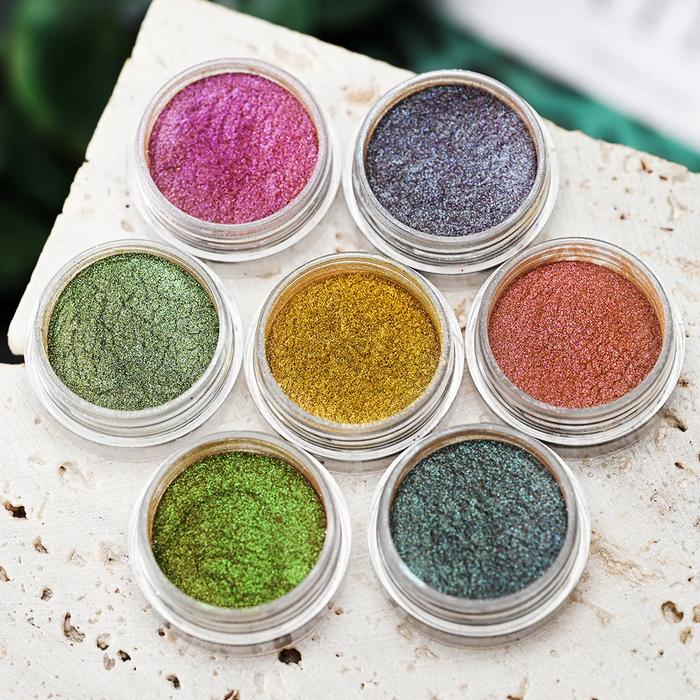 Nail powder nail pigment nail glitter nail decoration 3D Chameleon Magnetic Glitter Dust Cat Eye Chrome Pigment DIY Craft Supplies
