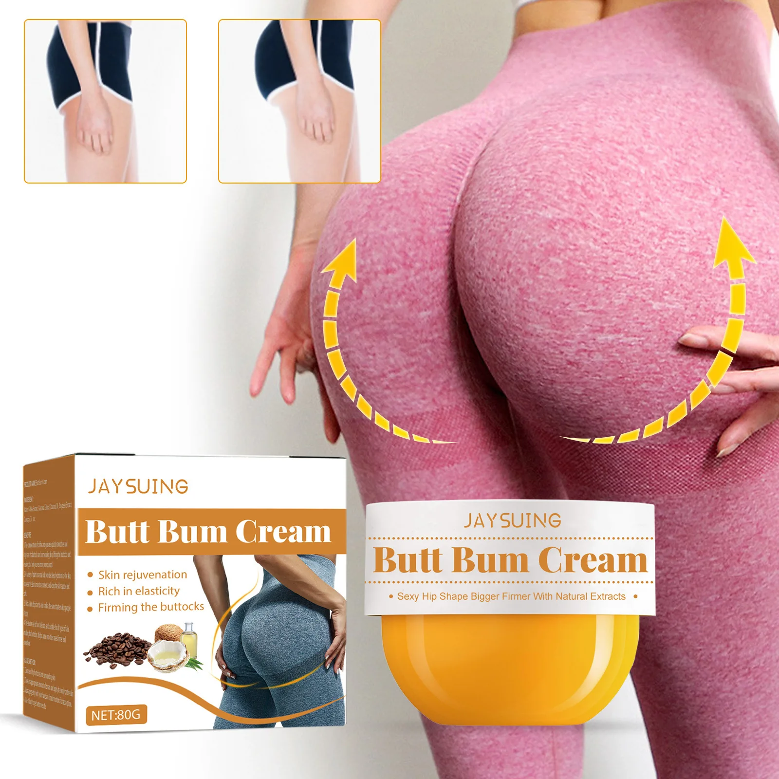 Shaping massaging firming lifting buttocks peach buttocks highlighting body curves and beautifying