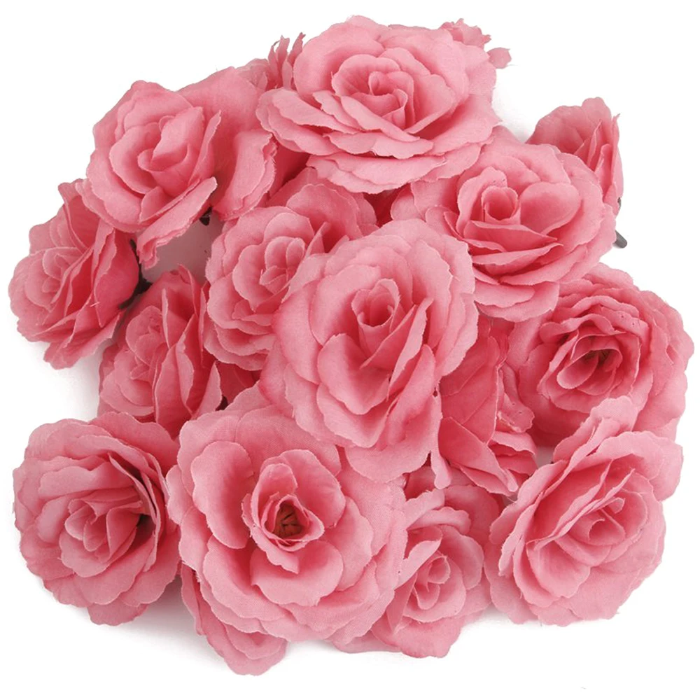 

20pcs Artificial Flower Head DIY Wedding Decoration Diameter of 65mm - Pink