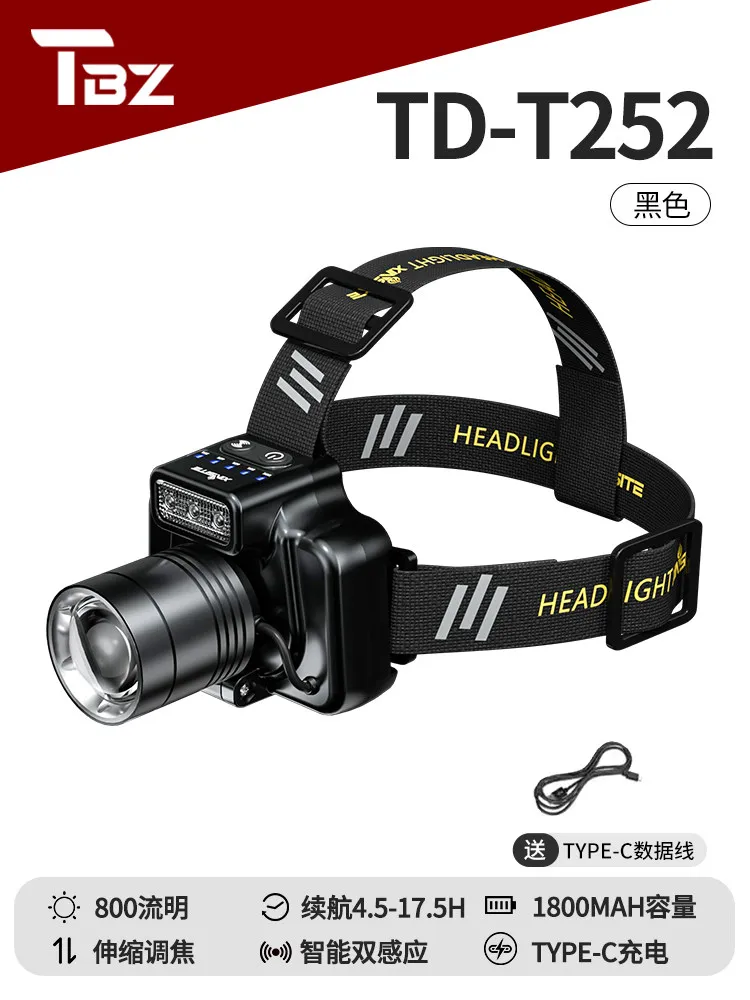 Forx ortak başa takılan güçlü ışık farı, uzun pil ömrüne sahip, dış mekan deniz gece balıkçılığı ışığı