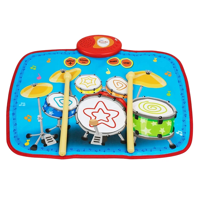 Kids Electric Drum Set Baby Musical Toy Drum Pad For Kids Foldable
