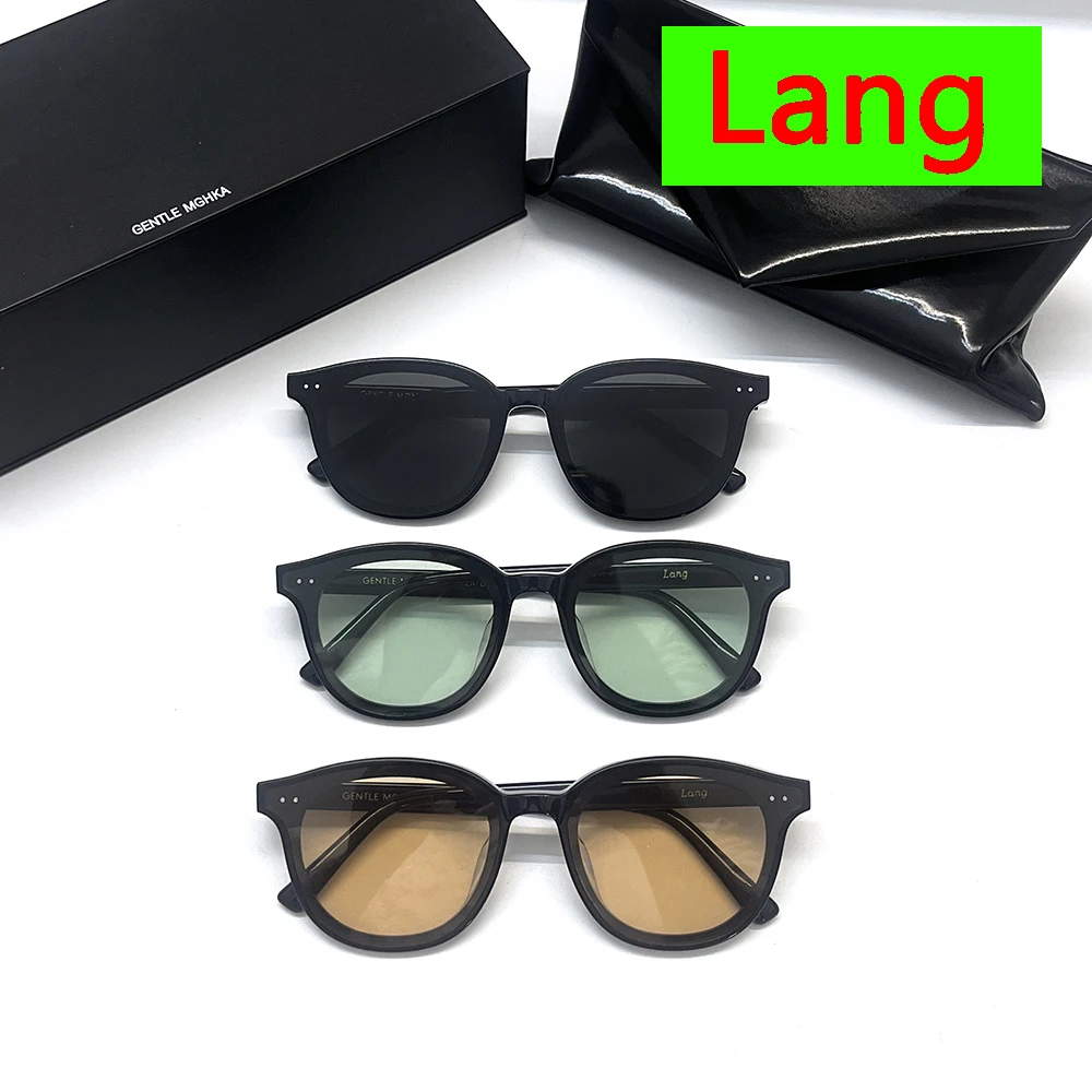 

Fashion Korea GM Lang Sunglasses Luxury Brand Design Glasses For Small Face Women Men Acetate UV400 Sunglasses With original box