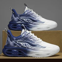 Men's Fashionable Breathable Lace-Up Fabric Sneakers, Casual Outdoor Running Walking Shoes, Lightweight Men's Shoes