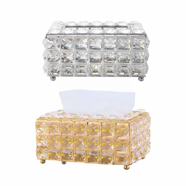 Xinkua Nordic Stílusú Nappali Könnyű Luxus Kristályszövet Kreatív Tároló Doboz Egyszerű Otthoni Papír X4O8 - Image 2