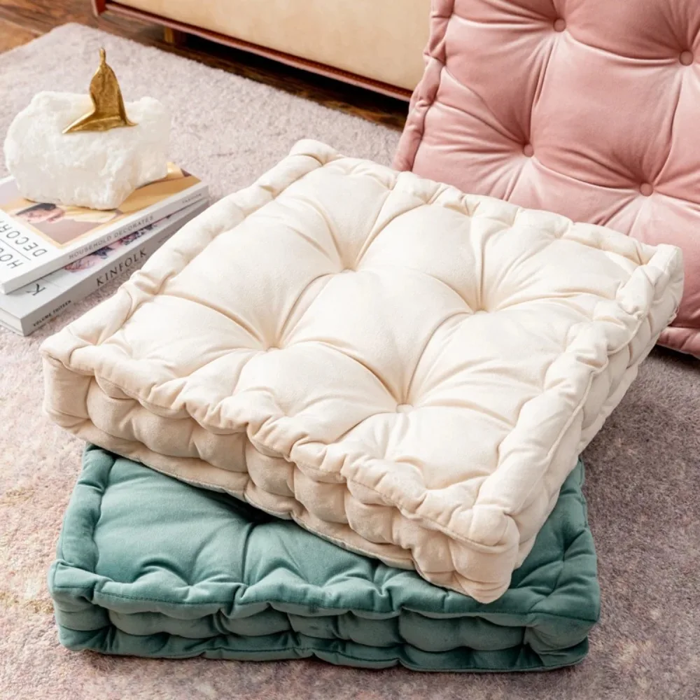 Tatami Cushion Pillow Floor Cushions Soft Seat Pillow Pad Throw Pillow Cushion Home Sofa Tatami Cushion Square Pouf Cushion