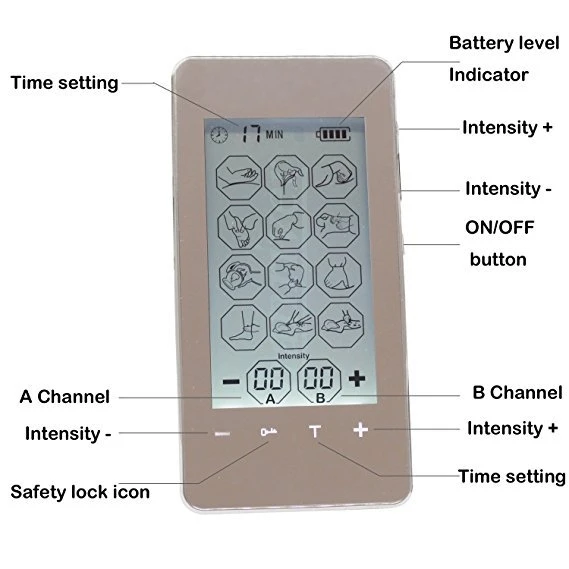 Household multi-function digital massage instrument acupuncture and moxibustion massage instrument body massager