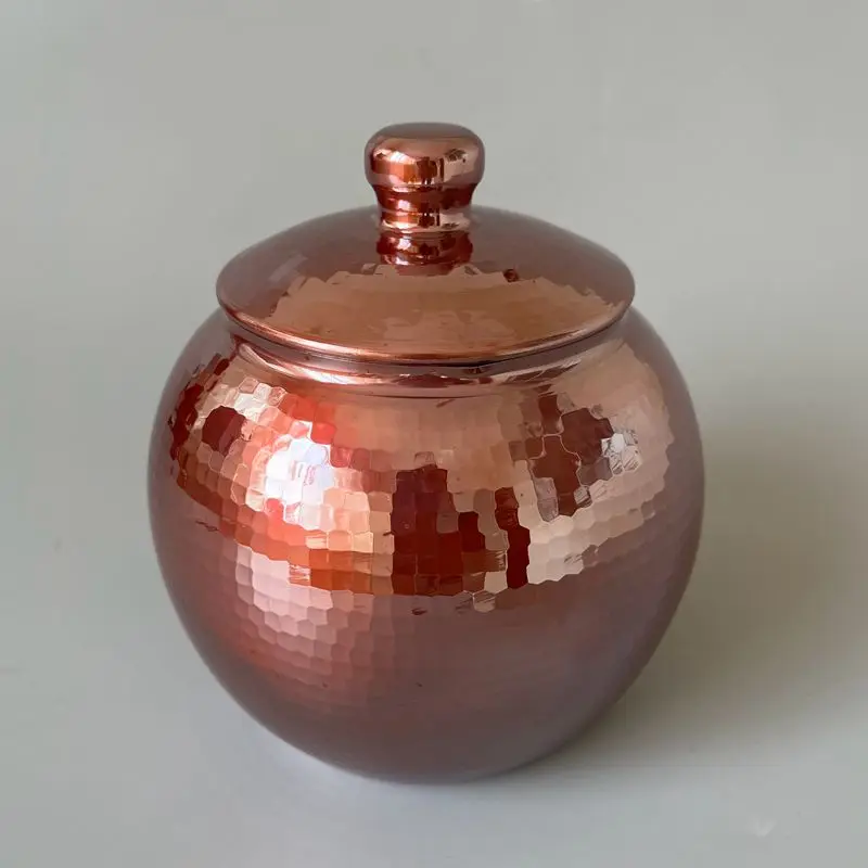 

Handmade Pure Copper Tea Pot With Lid Household Sealed