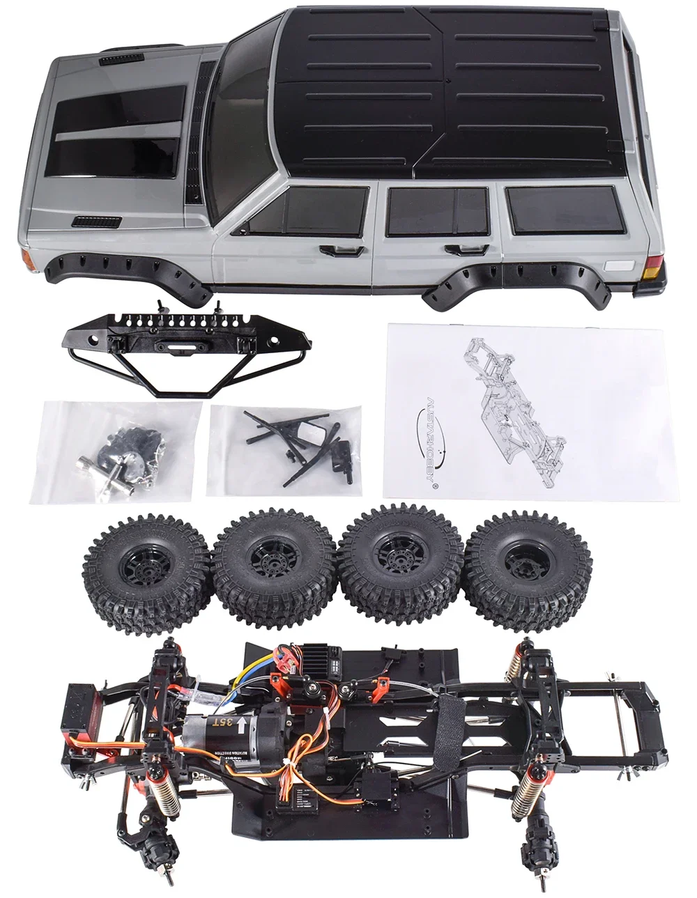 RC Crawler 1/10 6CH 60A ESC 25KG Metal Servos Remote Control Car 2.4G RTR Kids Toys 4x4 Off Road Crawler Rc Cars for Adults Gift 4
