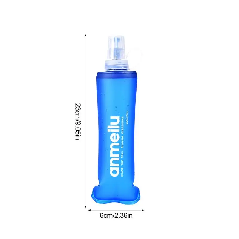 Ultralight Foldable Water Bag Water Bottle Pouch Outdoor Sport Supplies Hiking Running Soft Flask Bottle 250/500ml sports water bottle portable water bottle sports water bag