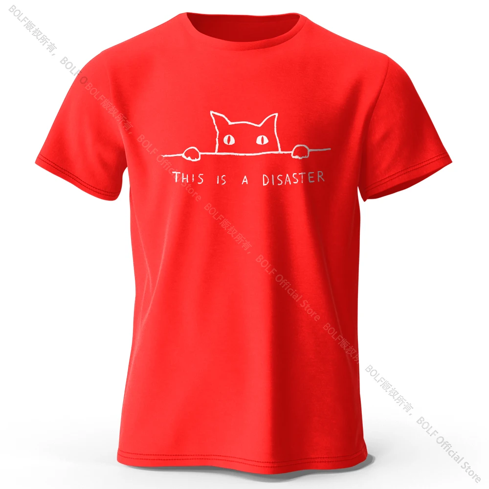 Elegant Minimalist Cat Line Art 100% Cotton Unisex Tee - Soft, Breathable Round Neck Short Sleeve
