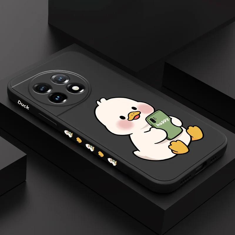 Adorable Duck Liquid Silicone Phone Case