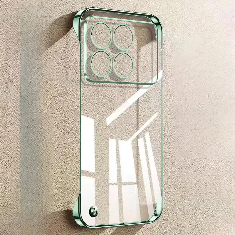 Electroplated Transparent Ultra-Thin Frameless Phone Case - Hard Protective Cover Shell