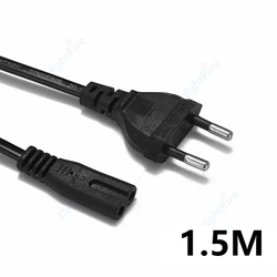 Premium EU Extension Cord - C7 Power Cable with Figure 8 Euro Plug (0.3 - 10m) (1.5m)