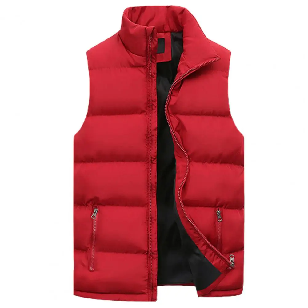 

2024 Men New Winter Outdoor High Quality Leisure Brand Cotton Puffer Vests Sleeveless Warm Windproof Sports Down Jacket