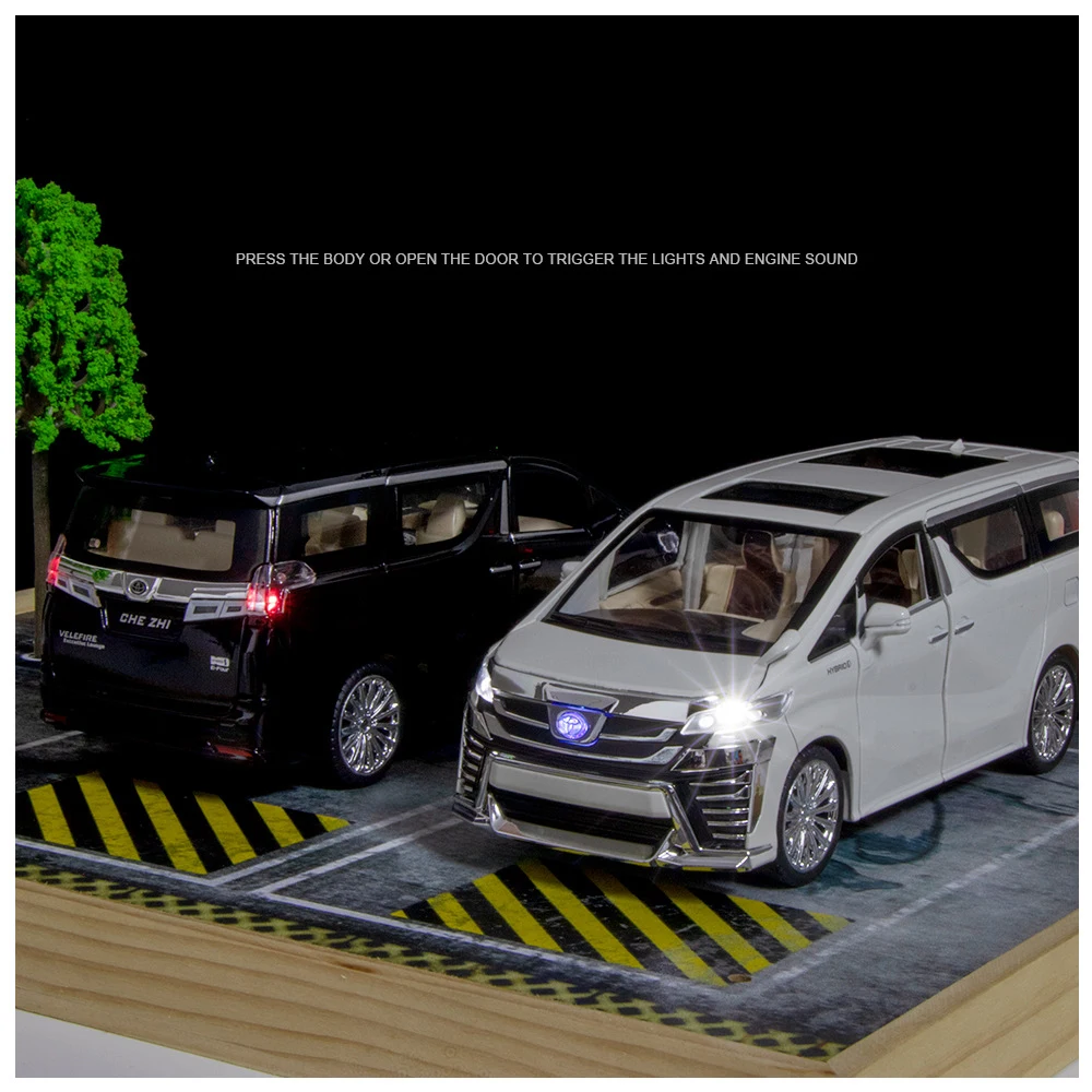 ミニカー Toyota Vellfire 1/18 diecast model car 1/18 Dealer Edition Toyota Vellfire (Black) Diecast Car