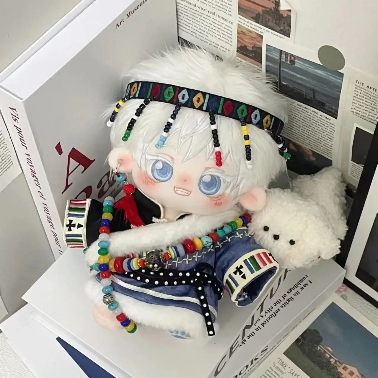 

Очаровательные плюшевые хлопковые кукольные наряды с животными ююютсу кайсен Сатору годжо, плюшевые аниме подушки, подарок на день рождения, 20 см