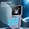MTK 2025 Mini Fold Mobile Phone With 1.77" Display 1000mAh 2 SIM FM Radio Flashlight Magic Voice Blacklist Senior Flip Cellphone 6