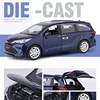 1:24 Sienna Granvia MPV Alloy Car Model Diecast Metal Toy Commercial Car Vehicles Model Sound and Light Simulation Children Gift 3