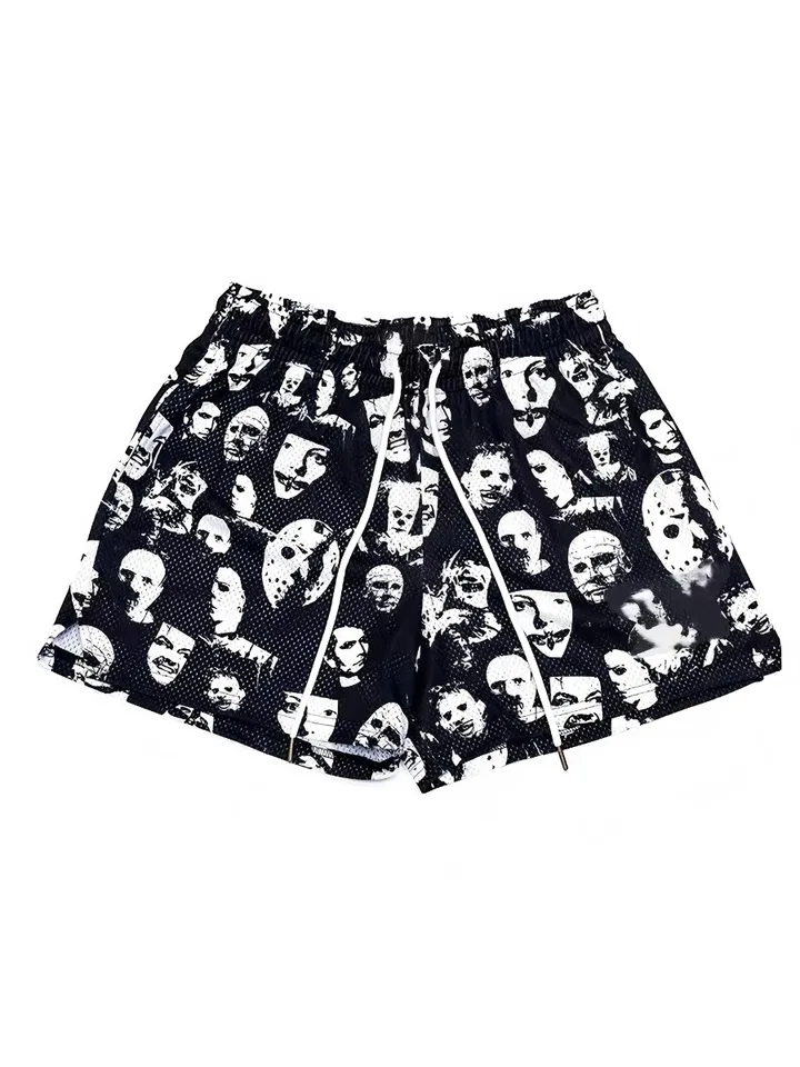 Men's Graphic Print Casual Basketball Shorts