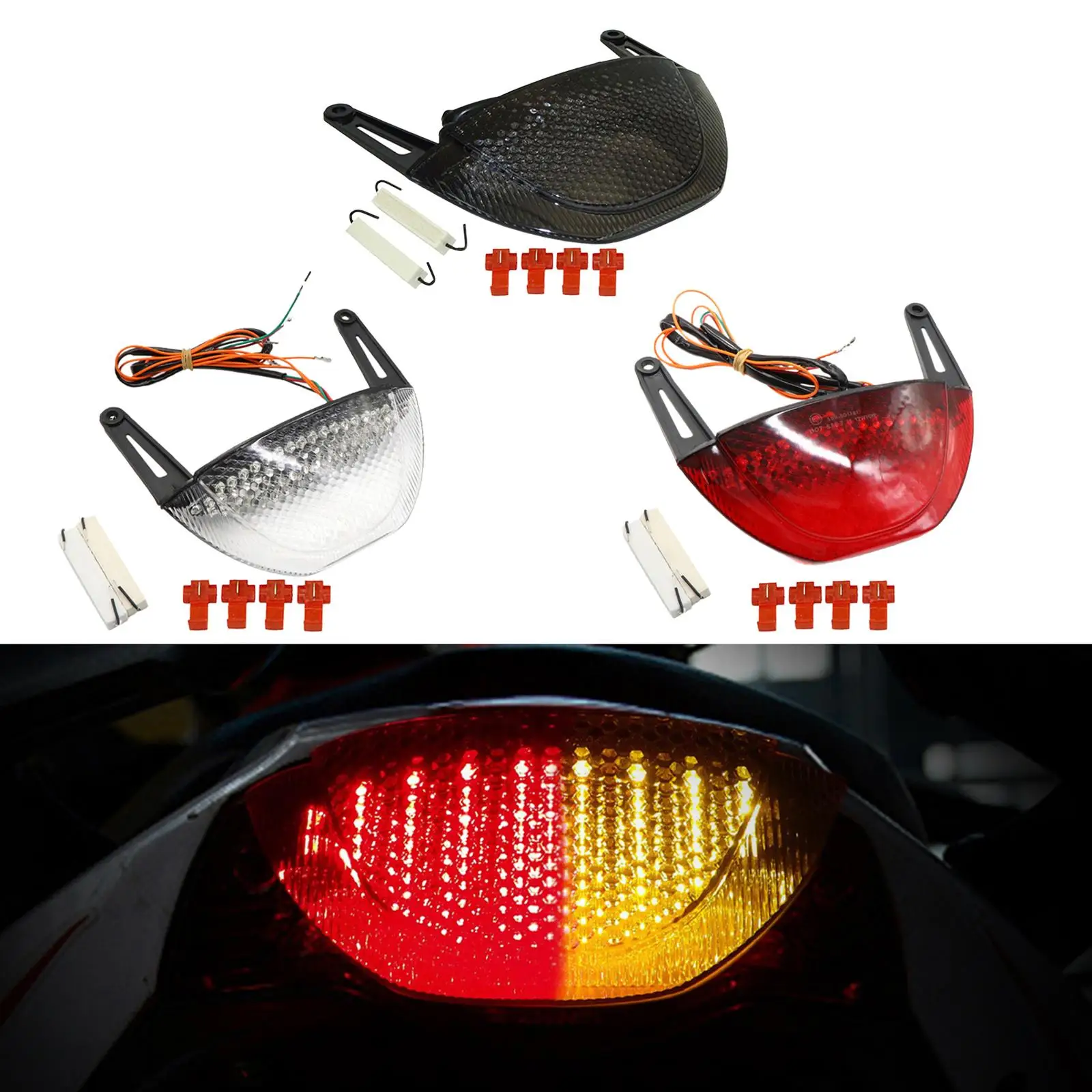 혼다 CBR600rr 08-12 용 LED 후미등, 오토바이 액세서리
