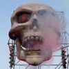 Printed Giant Inflatable Skull Head with Lights Outdoor Hanging Ghost Skeleton Air Model Toy For Halloween Festival Decoration 1