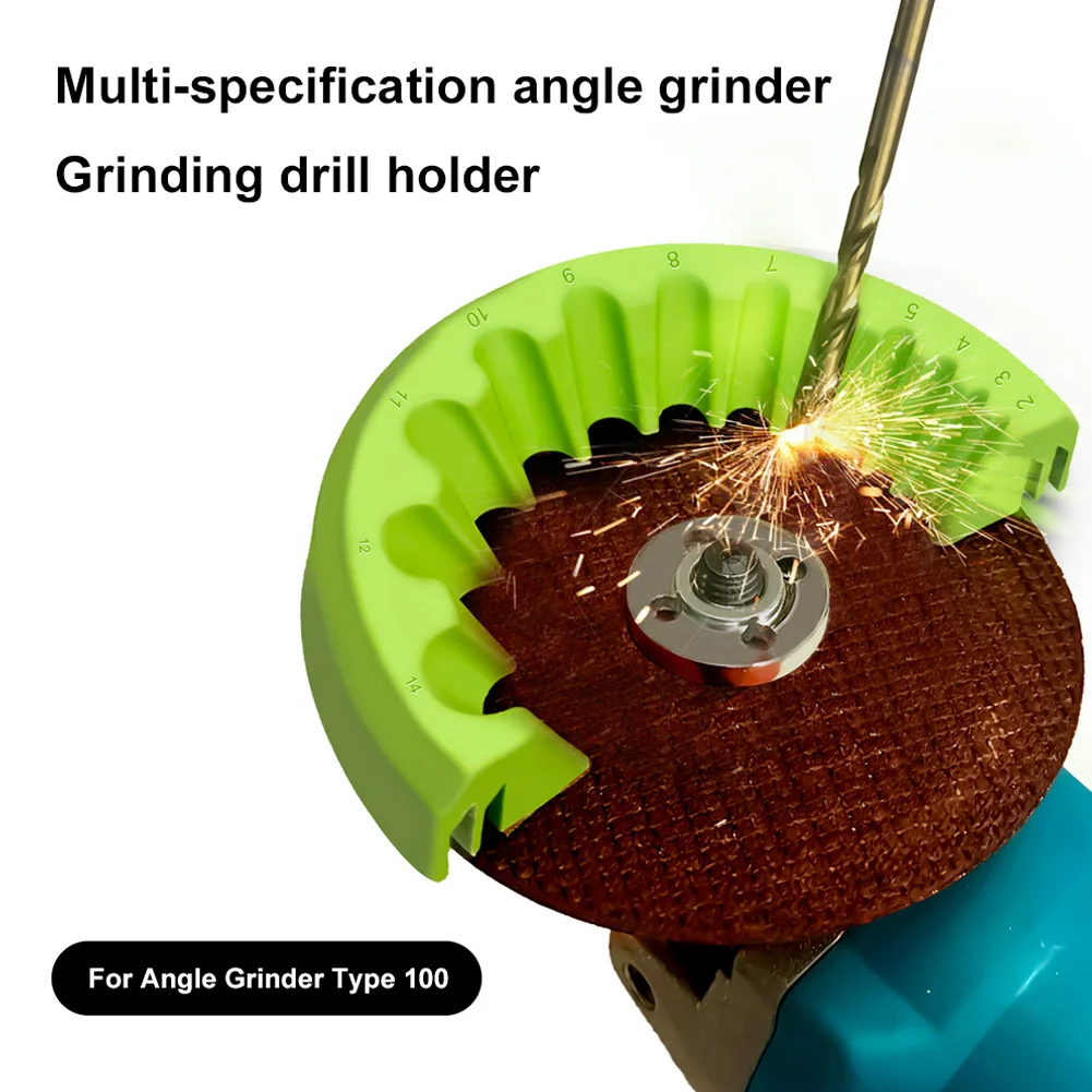 Power Tool Polishing Attachment 2-14mm Multi-Multi-Sizes Precision Drilling Bracket 2-14mm for 100 Type Angle Grinder
