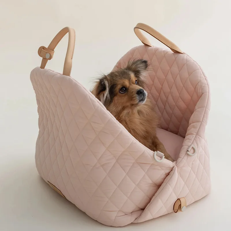 New Style Casual Fashion Luxury Pet Dog Cat Carrying Tote Bag Dog Car Carrier Booster Seat Pet Carriers images - 6