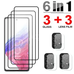 Premium Tempered Glass Screen Protector with Lens Film - 3 Glass 3 Lens Film (F23)