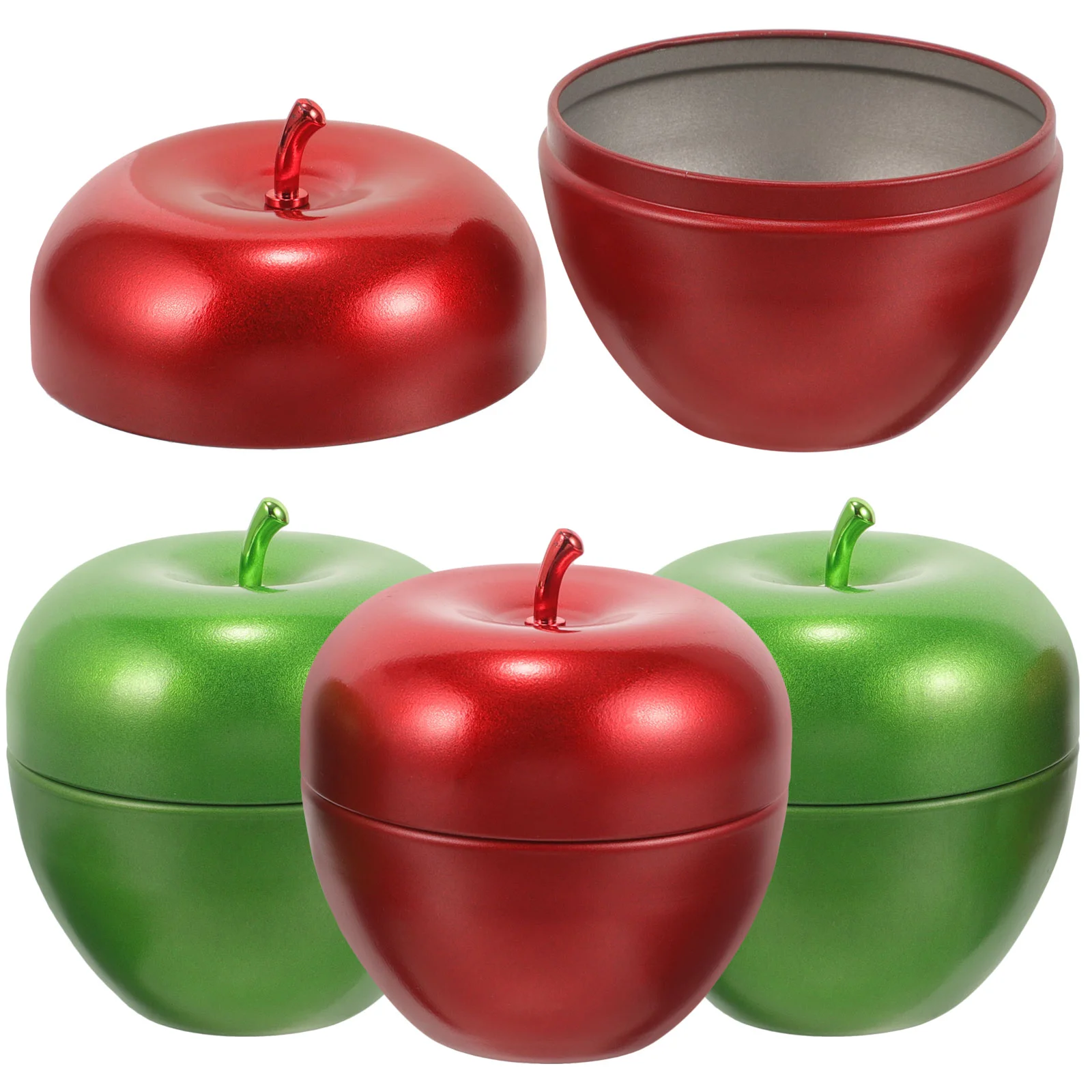 

Delicate Decorative Lovely Candy Jars Candy Storage Jars Apples Tea Tins Jars With Lids for Friends Storage