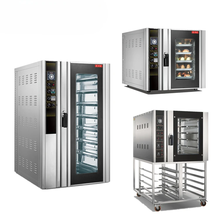 Industrial Commercial Large Bakery Bake Cake Baking Machines Equipment Covection Oven Convector Convect Gas Oven 4 Tray 5 Trays