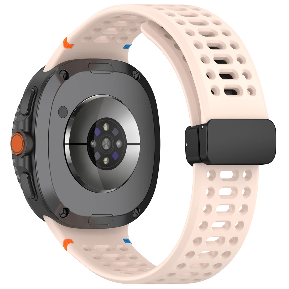 Breathable Magnetic Silicone Sport Watch Band - Lightweight and Unisex Design