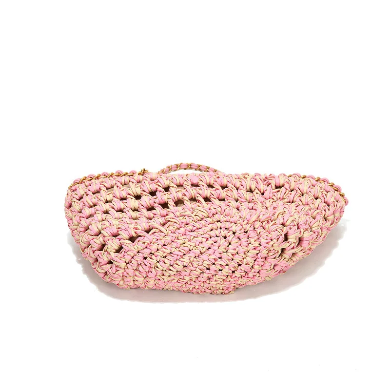 2024 New Portable Top-Hand Bags Classic Style Beach Bag Ladies Straw Shoulder Bag Female Trend Versatile Women's Handbags