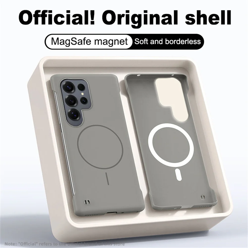 Magsafe Slim Frameless Matte Phone Case with Wireless Charging Capability