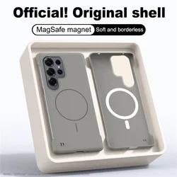 Magsafe Slim Frameless Matte Phone Case with Wireless Charging Capability - Galaxy S26 (Titanium Gray)