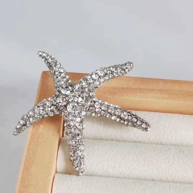 ZJchao Corsage En étoile De Mer, Broche En Diamant Complet étoile