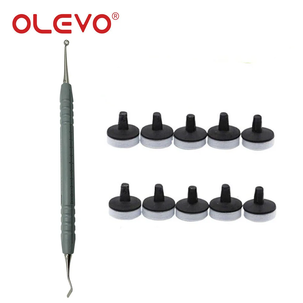 OLEVO Dental Resin Filling Molding Materials Veneer Foam Pads Composite Resin Handle Spatula Dentistry Dentista Instruments Tool