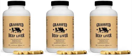 Grass Fed Beef Liver Capsules 180 Count 500mg Each Bovine Liver 3000mg Per Serving Whole Food Daily Nutrition - Image 7