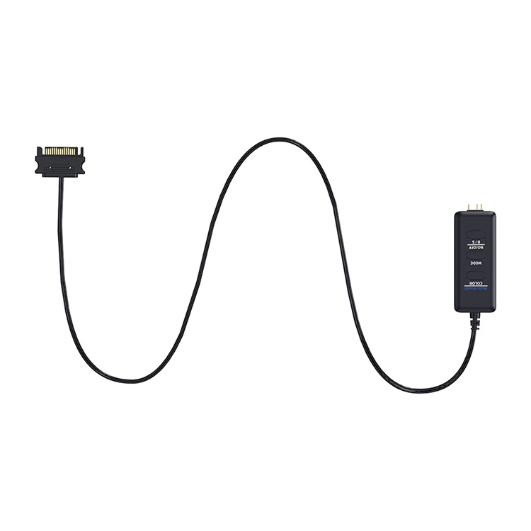 TEUCER LC-S50R ARGB 5V 3PIN to SATA Interface Extension Cable Light Controller w