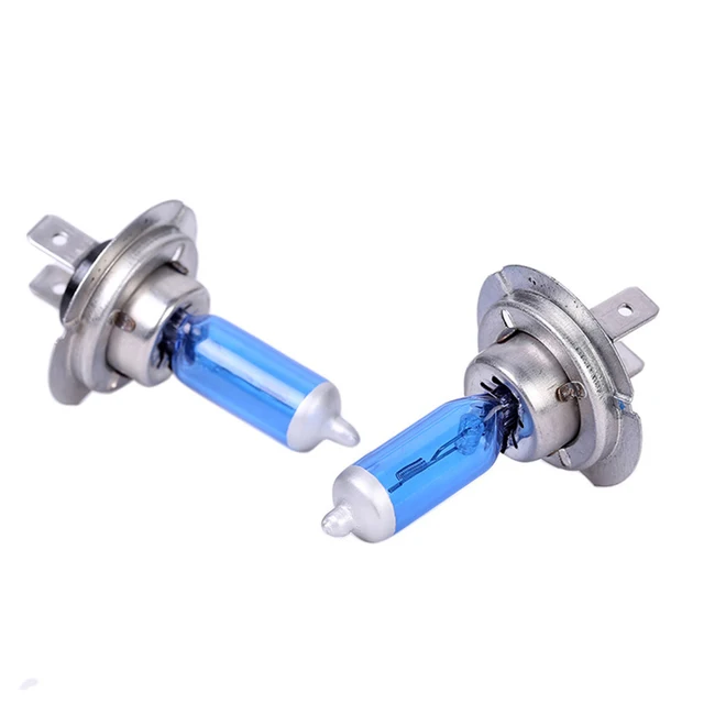 Kit de faros delanteros para coche, lámpara de xenón superbrillante, halógeno, 12V, H1, H4, H7, 100W, 6000K, 2 piezas - Imagen 2