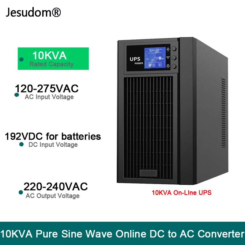 10kva Uninterruptible Power Supply External 192v Dc Batteries Bank To